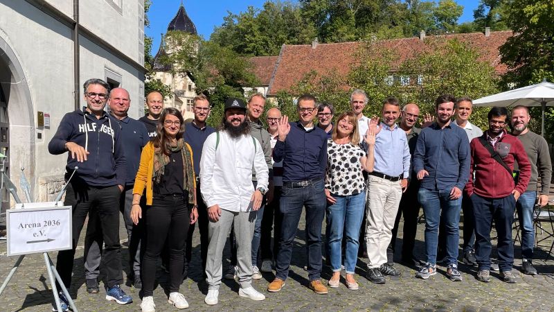 Das Bild zeigt das Projektleitertreffen 2021 in Haigerloch