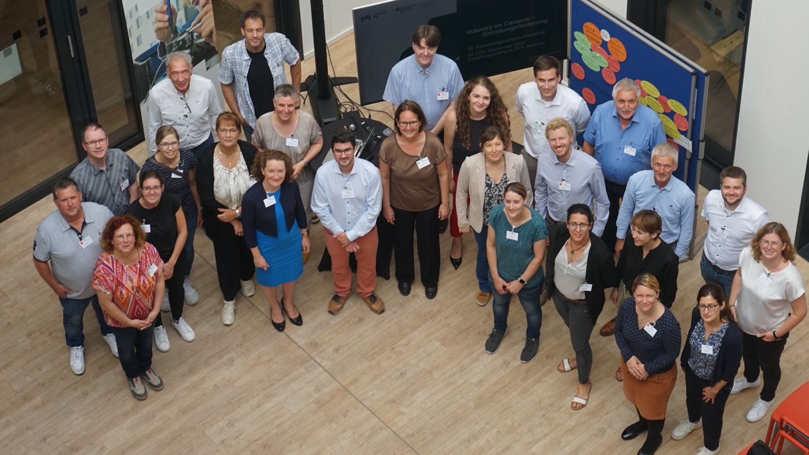 Gruppenbild von oben