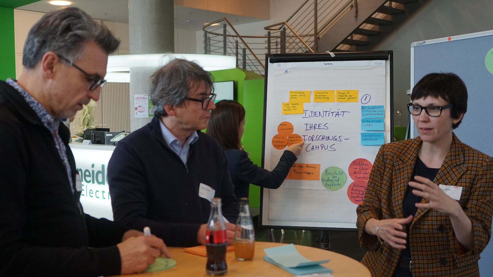 Gruppenarbeit bei einem Workshop